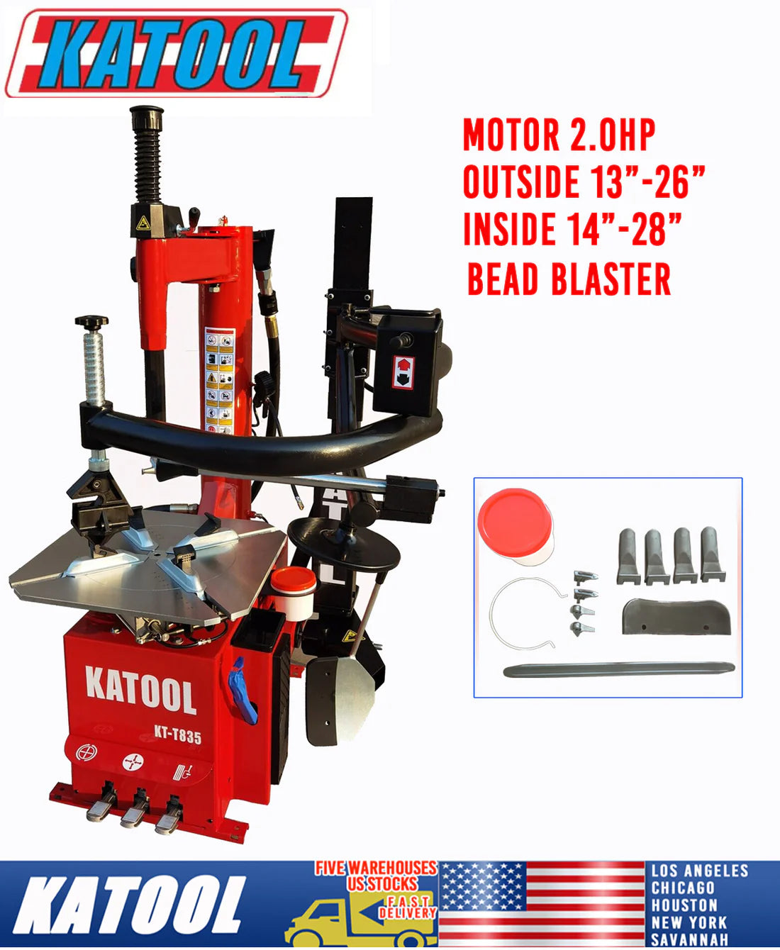 KT-T835 Wheel Clamp Tire Changer