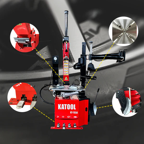 KT-T850 Tilt-Arm Wheel Clamp Tire Changer
