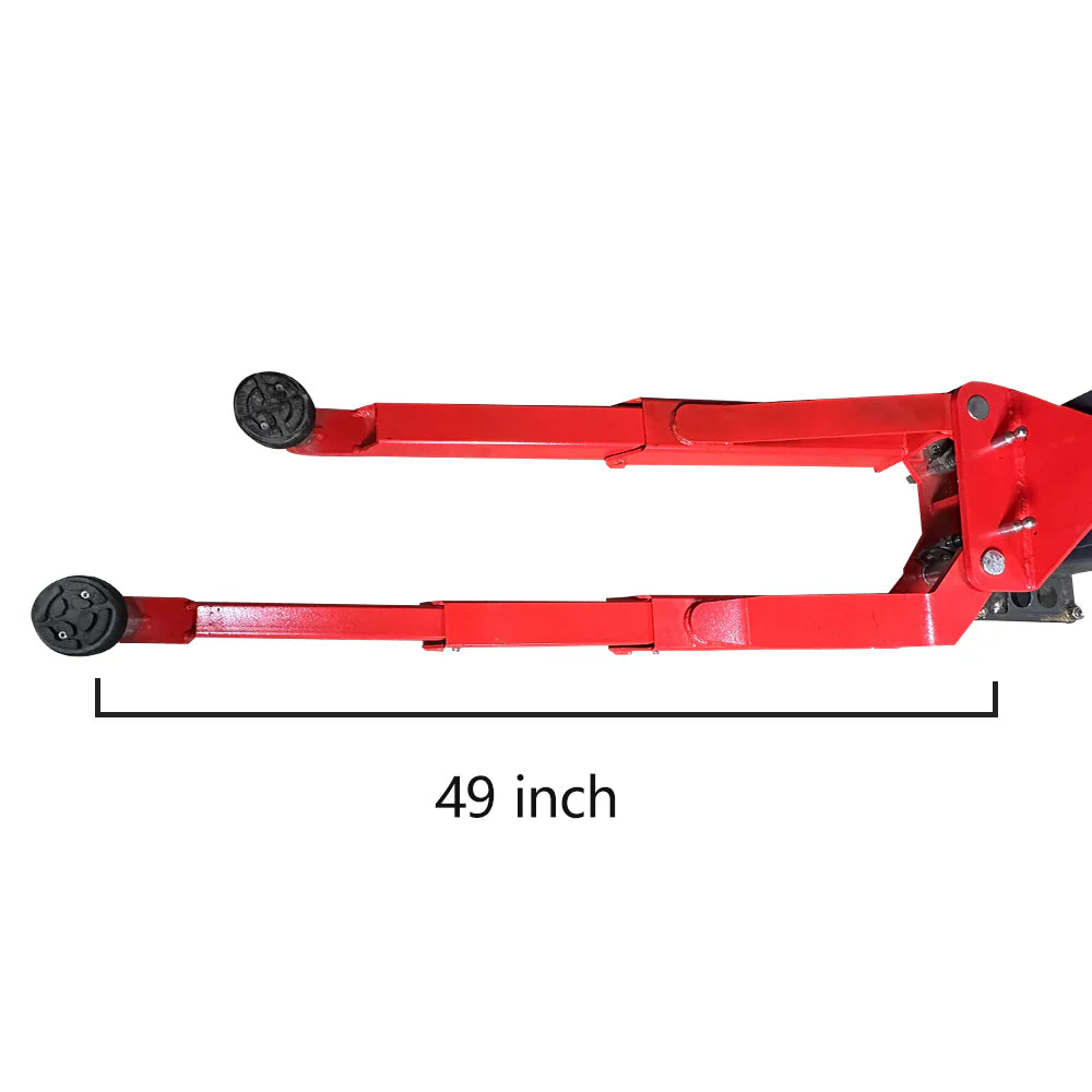 KT-AS110D Two Post asymmetrical arm Vehicle Lift 11,000lbs Single Point Lock Release