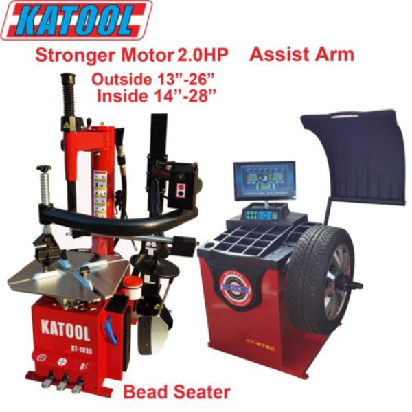 Combo 11: Tire Changer KT-T835 & Wheel Balancer KT-B750