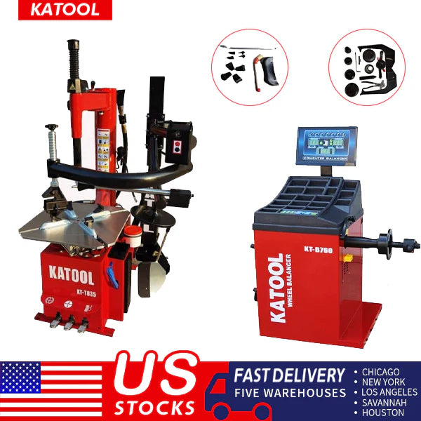 Combo 12: Tire Changer KT-T835 & Wheel Balancer KT-B760