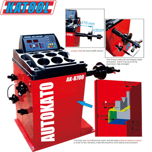 Combo 13: Tire Changer KT-T835 & Wheel Balancer KT-B700