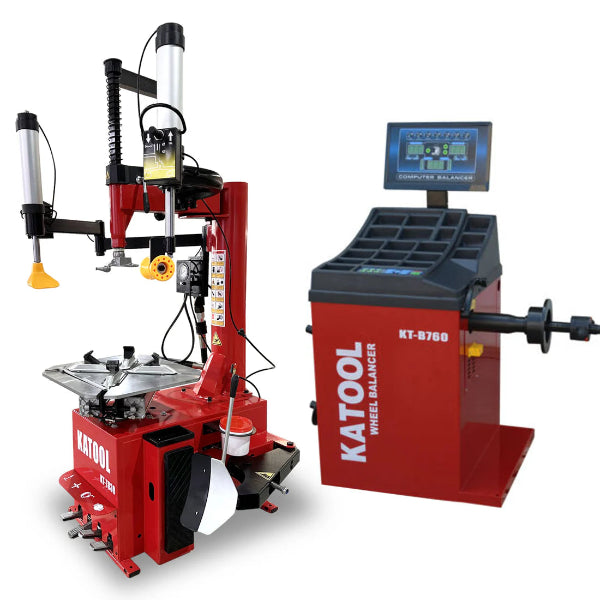 Combo 4: Tire Changer KT-T830 & Wheel Balancer KT-B760