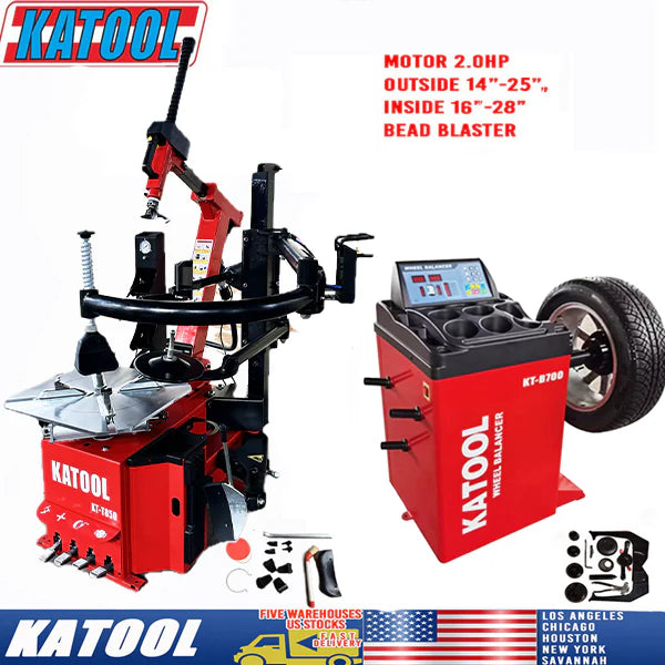 Combo 5: Tire Changer KT-T850 & Wheel Balancer KT-B700